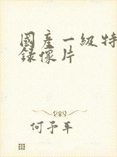 国产一级特黄色录像片