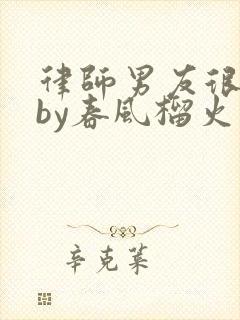 律师男友很难撩by春风榴火封面