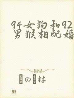 94女狗和92男猴相配婚姻如何