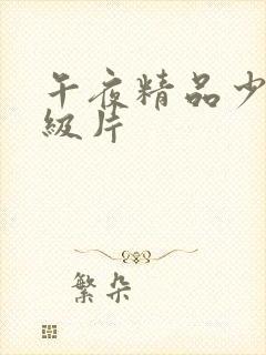 午夜精品少妇一级片