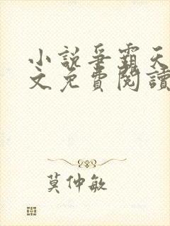 小说争霸天下全文免费阅读