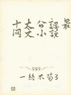 十大公认最好看网文小说