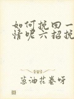 如何挽回一段感情呢六招挽回感情封面