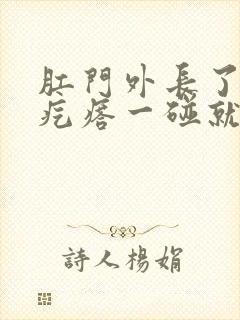 肛门外长了个硬疙瘩一碰就疼