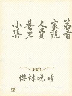 小巷人家第14集免费观看