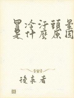 冒冷汗头晕想吐是什么原因