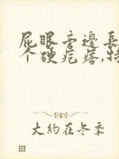 屁眼旁边长了一个硬疙瘩,特别痛