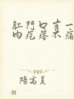 肛门口有一个小肉疙瘩不痛不痒封面