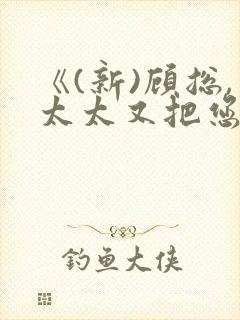 《(新)顾总,太太又把您拉黑了》申浩封面