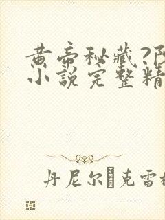 黄帝秘藏?陈启小说完整精校版封面