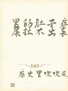 男的肚子疼想拉屎拉不出来怎么回事