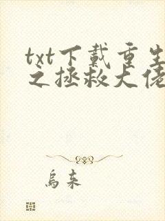 txt下载重生之拯救大佬计划