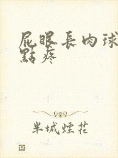 屁眼长肉球还有点疼封面