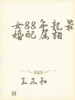 女88年龙最佳婚配属相