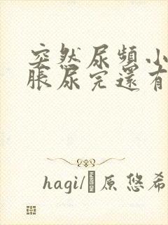 突然尿频小腹坠胀尿完还有尿意