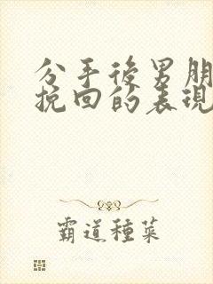 分手后男朋友想挽回的表现