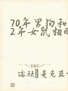 70年男狗和72年女鼠相配婚姻如何
