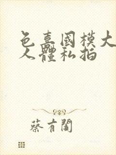 色喜国模大尺度人体私拍封面