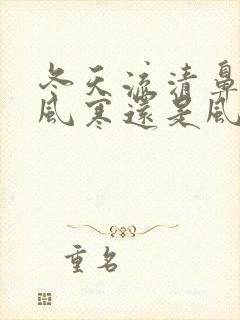 冬天流清鼻涕是风寒还是风热