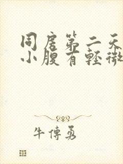 同房第二天流血小腹有轻微疼痛