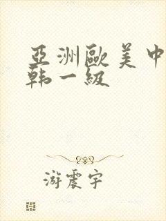 亚洲欧美中文日韩一级