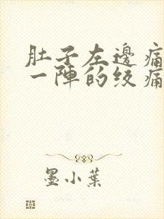 肚子左边痛一阵一阵的绞痛封面