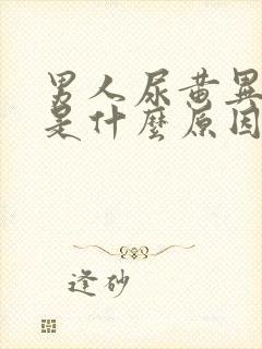 男人尿黄异味重是什么原因