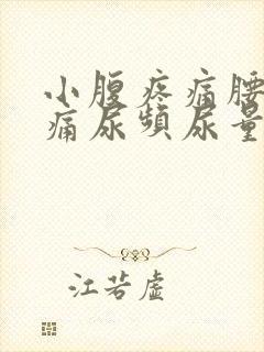 小腹疼痛腰部酸痛尿频尿量少