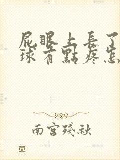 屁眼上长了个肉球有点疼怎么办