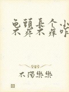 龟头长个小肉粒不疼不痒咋回事