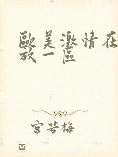 欧美激情在线播放一区封面