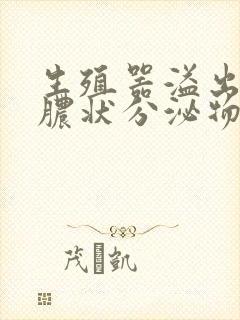 生殖器溢出流黄脓状分泌物