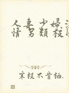 人妻 少妇 激情 另类 校园