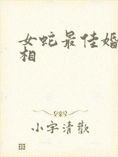 女蛇最佳婚配属相