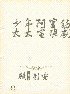 少年阿宾的房东太太电视剧