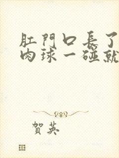 肛门口长了一个肉球一碰就疼