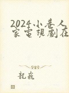 2024小巷人家电视剧在线免费看