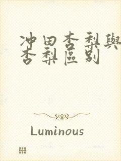 冲田杏梨与田冲杏梨区别封面