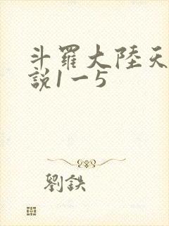 斗罗大陆天狂传说1一5封面