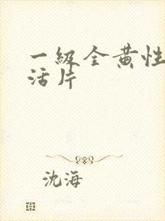 一级全黄性色生活片