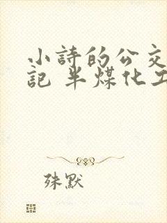 小诗的公交车日记 半煤化工