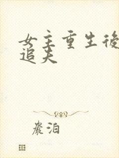 女主重生后虐渣追夫