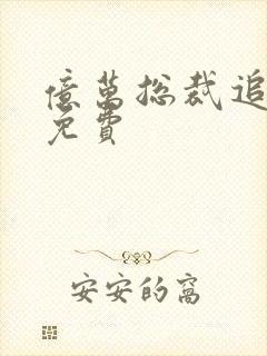 亿万总裁追妻忙免费