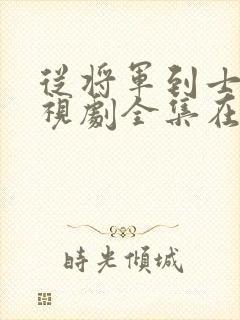 从将军到士兵电视剧全集在线观看封面