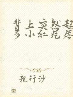 背上突然起了很多小红疙瘩