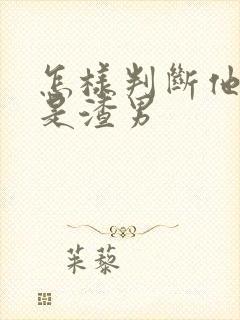 怎样判断他是不是渣男封面