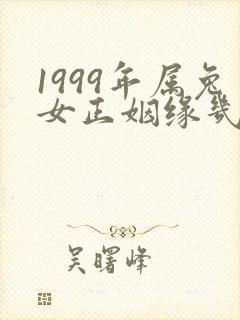 1999年属兔女正姻缘几时会来