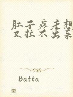 肚子疼老想大便又拉不出来是怎么回事封面