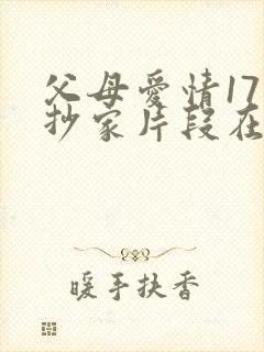 父母爱情17集抄家片段在线观看