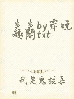 炎炎by霁晚笔趣阁txt